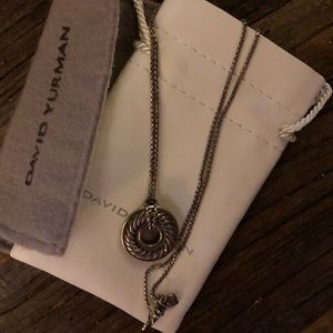 David Yurman Sculpted Cable Disc Pendant